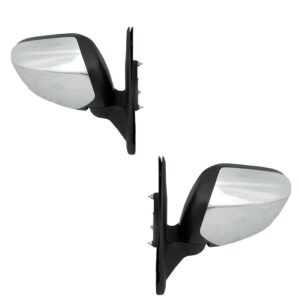 Espelho Retrovisor Pajero Dakar Triton 2007 A 2014 Fixo Crom Lado Esquerdo