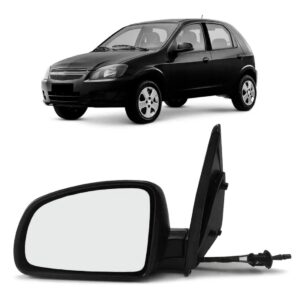 Retrovisor Celta Prisma 2007 08 09 10 11/2013 Com Controle Lado Esquerdo