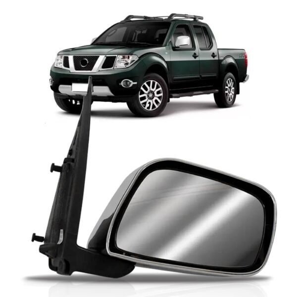 Retrovisor Frontier Fixo Capa Cromada 2008 09 10 11 A 2014 Lado Direito