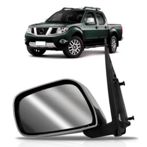 Retrovisor Frontier Fixo Capa Cromada 2008 09 10 11 A 2014 Lado Esquerdo