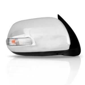 Retrovisor Hilux 2011 A 2014 Eletrico Cromado Com Pisca Lado Direito