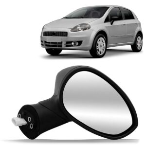 Retrovisor Punto 2007 08 09 10 A 2012 Eletrico Cabeça Grande Lado Esquerdo