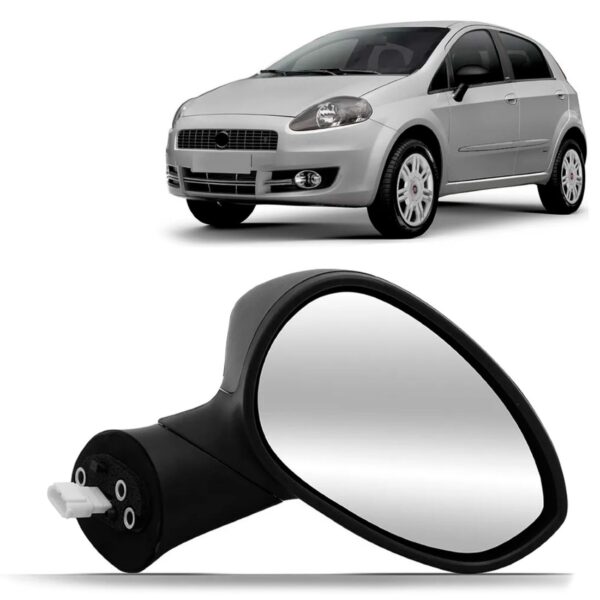 Retrovisor Punto 2007 08 09 10 A 2012 Eletrico Cabeça Grande Lado Esquerdo