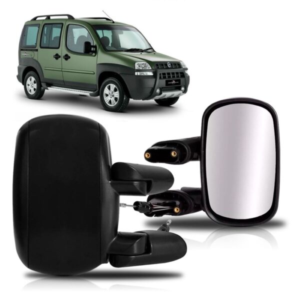 Retrovisor Doblo 2001 02 03 04 05 06 07 A 2021 Com Controle Lado Direito