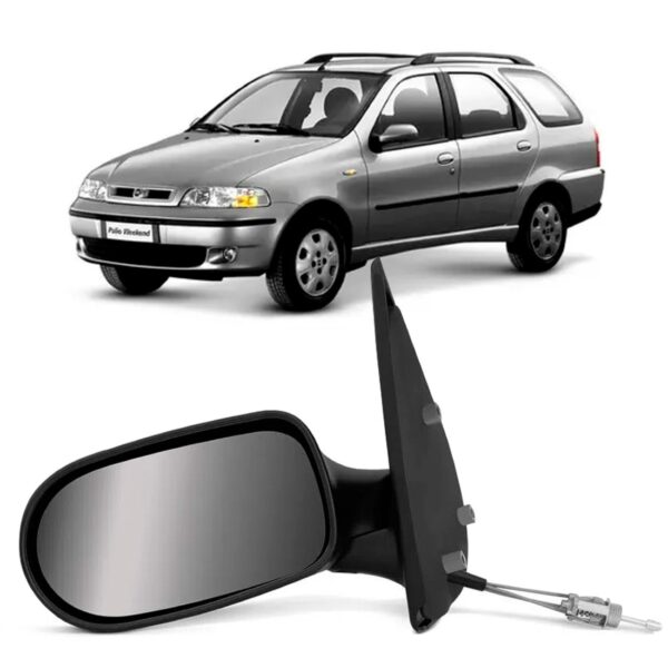 Retrovisor Palio Weekend 2001 2002 2003 2004 Com Controle Lado Esquerdo