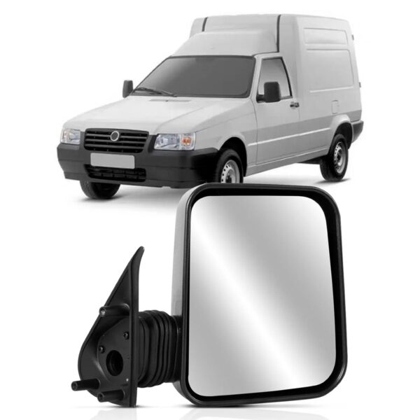 Retrovisor Fiorino Fixo 1997 A 2007 Com A Regulagem Manual Lado Direito