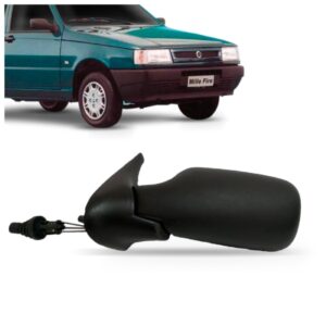 Retrovisor Para Fiat Uno Fire 2 Portas 2001 A 2005 Controle Lado Esquerdo