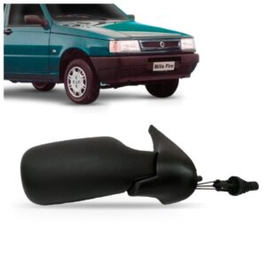 Retrovisor Para Fiat Uno Fire 2 Portas 2001 A 2005 Controle Lado Direito