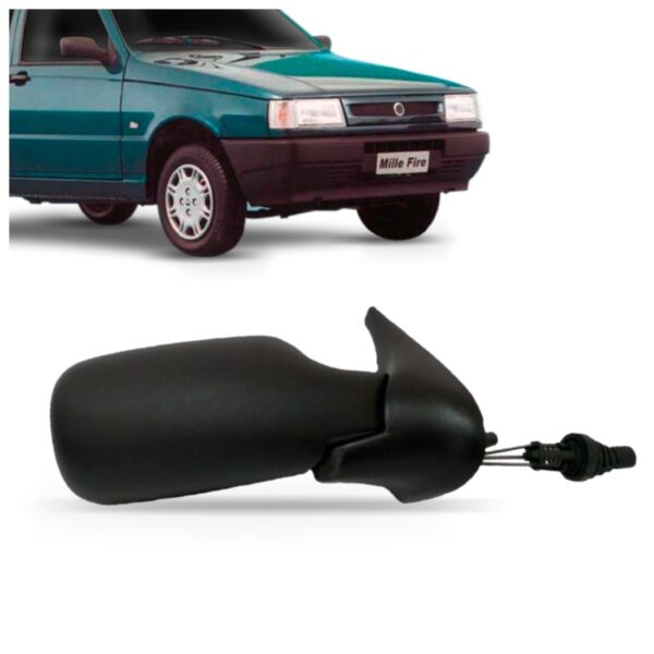 Retrovisor Para Fiat Uno Fire 2 Portas 2001 A 2005 Controle Lado Direito