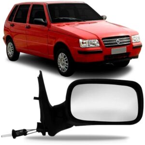 Retrovisor Uno 4 Portas Fire 2001 02 03 04 2005 Com Controle Lado Direito