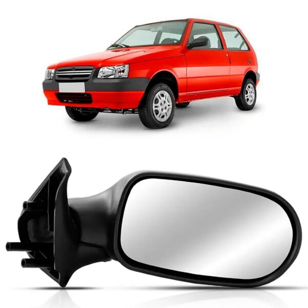 Retrovisor Uno Fire Fixo 2pts 2005 06 07 08 2009 2010 Oferta Lado Direito