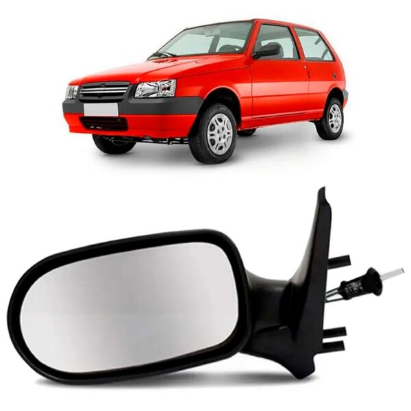 Retrovisor Uno Fire 2pts 05 06 07 08 09 10 C/controle Oferta Lado Esquerdo