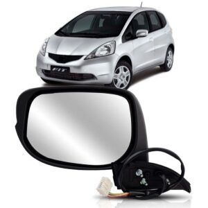 Retrovisor Fit 2009/2014 Eletrico S/pisca Capa Primer Oferta Lado Esquerdo