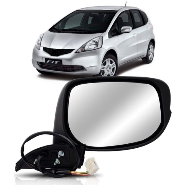 Retrovisor Fit 2009/2014 Eletrico S/pisca Capa Primer Oferta Lado Direito