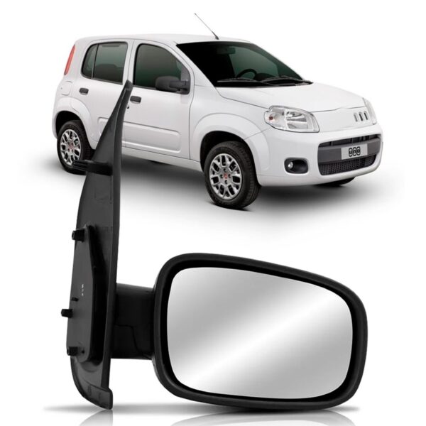 Retrovisor Para Uno Fixo 4pts 2011 2012 2013 2014 Lado Direito
