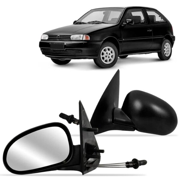 Retrovisor Gol 4 Portas Com Controle 1995 A 1999 Lado Esquerdo