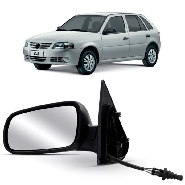 Retrovisor Gol G3 G4 4pts 1999 A 2008 C/controle C/ Garantia Lado Esquerdo