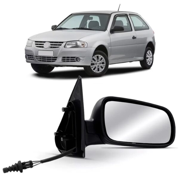 Retrovisor Gol G3 G4 C/controle 2pts 1999 A 2008 C/ Garantia Lado Direito