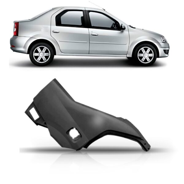 Lateral Traseira Logan 2007 2008 2009 2010 2011 2012 2013 Lado Direito