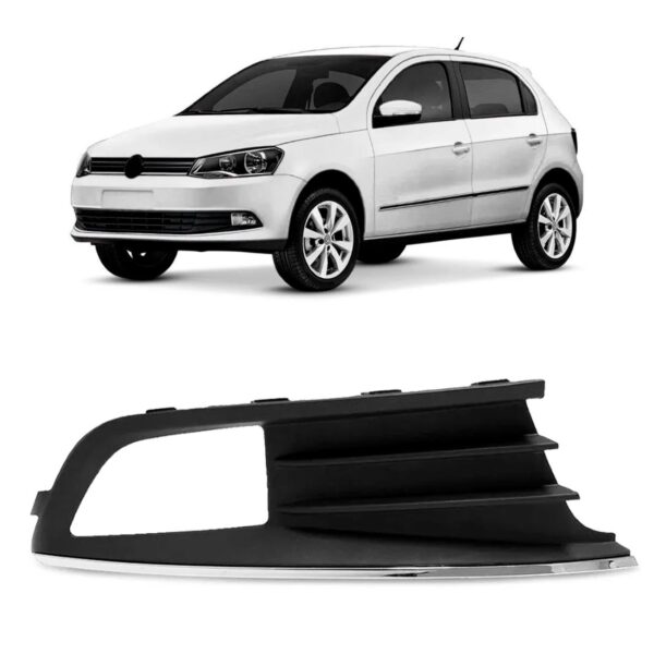 Moldura Milha Gol G6 2013 2014 2015 2016 C/friso Cromado Lado Direito