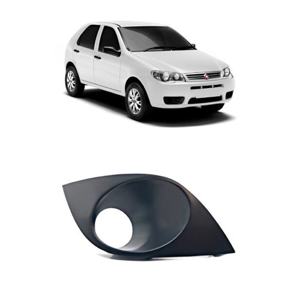 Moldura Tampa Do Milha Palio 2012 13 A 2016 Com Furo Milha Direito Passageiro