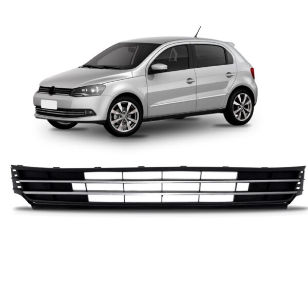Grade Parachoque Gol G6 Gvi 2013 A 2016 Friso Diant 1a Linha Preto