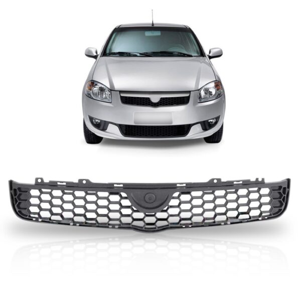 Grade Radiador Siena El 2013 2014 2015 A 2016 1a Linha - Cinza