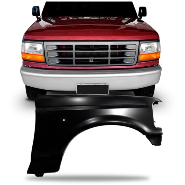 Paralama Para Ford F1000 1996 1997 1998 Em Ferro Lado Direito