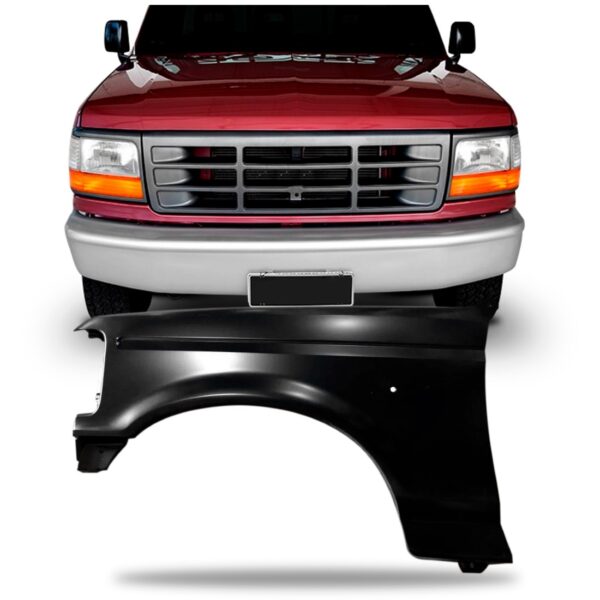 Paralama Para Ford F1000 1996 1997 1998 Em Ferro Lado Esquerdo