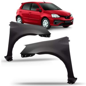 Paralama Para Toyota Etios 2012 A 2021 Sem Furo Pisca Lado Esquerdo