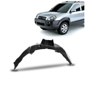 Asa Urubu Dianteiro Tucson 2.0 2006 A 2013 Com A Cor Preta Lado Esquerdo