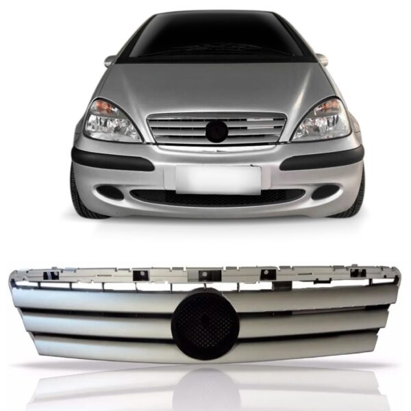 Grade Radiador Mercedes Benz Classe A 1997 Á 2006 1a Linha Cinza