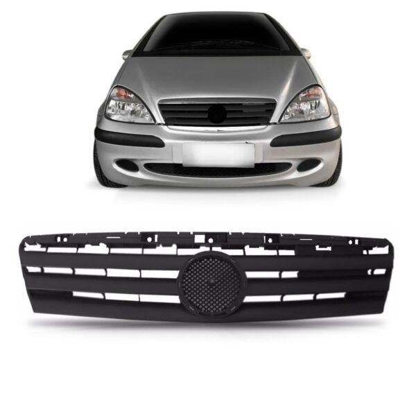 Grade Radiador Para Mercedes Classe A 1997 A 2006 1a Linha Preto