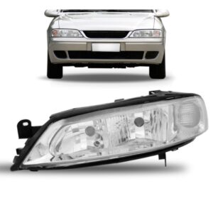 Farol Vectra 1999 2000 01 02 03 2004 Cromado Oferta 1ª Linha - Esquerdo/motorista