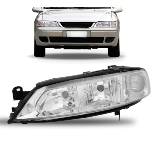 Farol Vectra 1999 2000 01 02 03 2004 Cromado Oferta 1ª Linha - Esquerdo/motorista