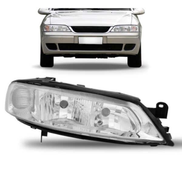 Farol Vectra 1999 2000 01 02 03 2004 Cromado Oferta 1ª Linha - Direito/passageiro