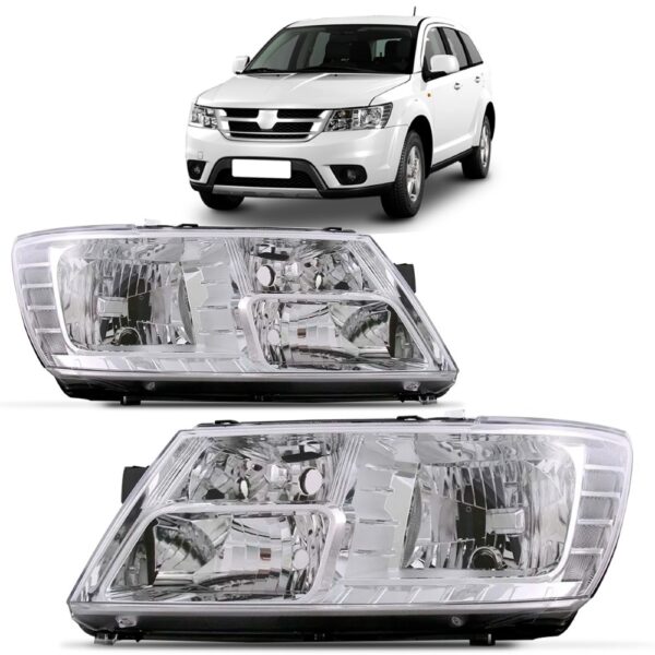 Farol Para Dodge Freemont Journey 08 09 10 11 2012 1ª Linha - Esquerdo/motorista