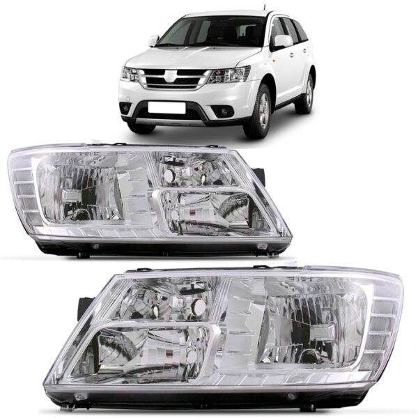 Farol Para Dodge Freemont Journey 08 09 10 11 2012 1ª Linha Direito/passageiro