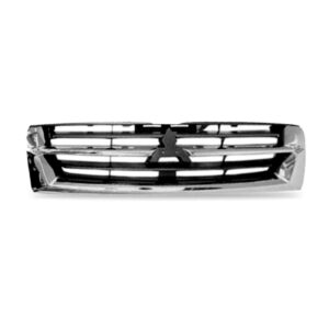 Tela Radiador Pajero Full 2001 2002 2003 1a Linha Cromado Com Preto