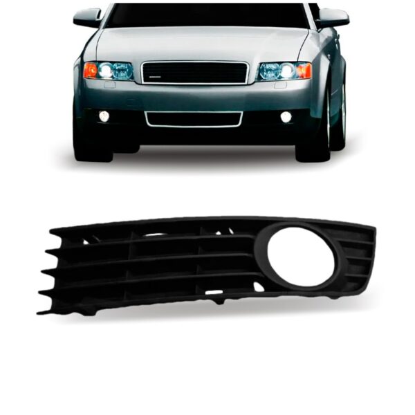 Tela Frontal Moldura Milha Audi A4 2002 2003 2004 Lado Esquerdo