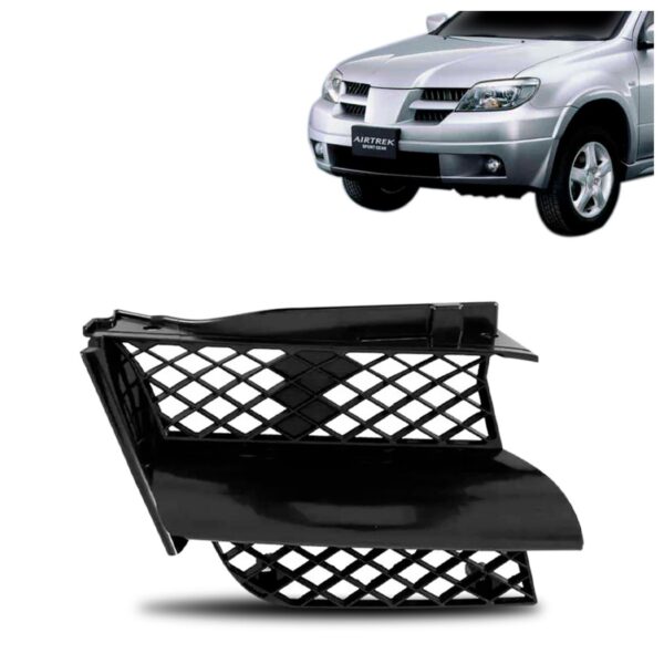 Grade Radiador Airtrek 2004 A 2008 Colméia Preta 1a Linha Lado Esquerdo