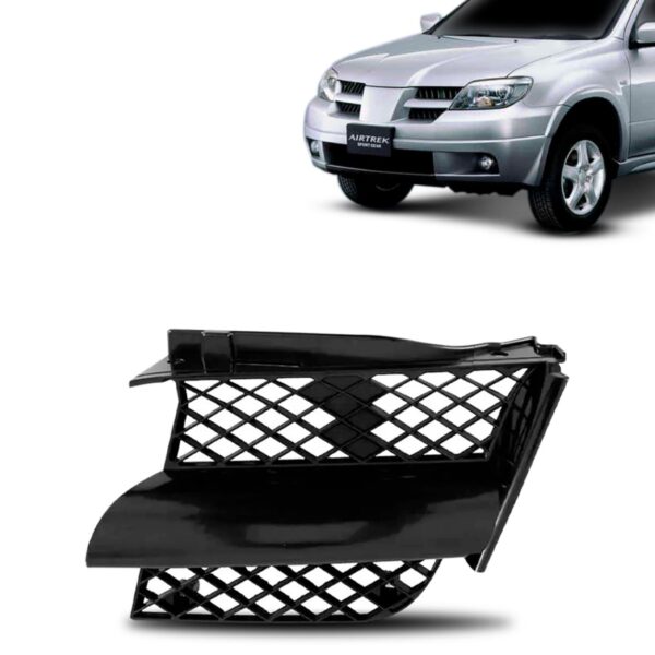 Grade Radiador Airtrek 2004 A 2008 Colméia Preta 1a Linha Lado Direito