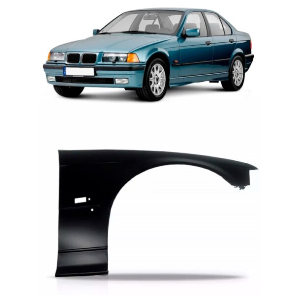 Paralama Bmw Série 3 1992 1993 94 95 96 1997 1998 Com Furo Lado Direito