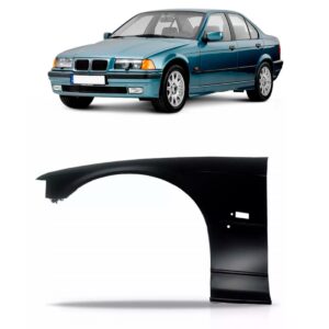 Paralama Bmw Série 3 1992 1993 94 95 96 1997 1998 Com Furo Lado Esquerdo