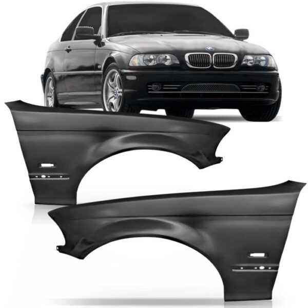 Paralama Bmw S3 Sedan 1999 2000 2001 Com Furo Lado Esquerdo