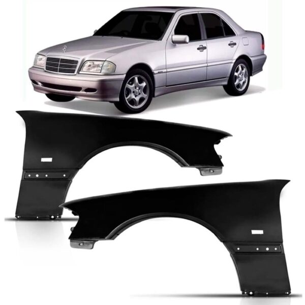 Paralama Mercedes C220 1994 A 1999 Com Furo Lado Esquerdo