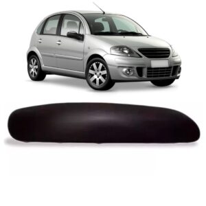 Moldura Parachoque Dianteiro Citroen C3 2003 A 2008 Preto Lado Direito