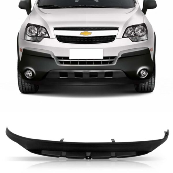 Spoiler Parachoque Dianteiro Captiva 2008 Até 2017 Preto