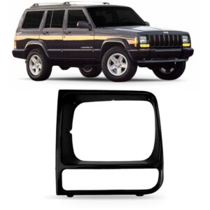 Aro Farol Cherokee Sport 1997 1998 1999 2000 2001 2002 Preto Lado Esquerdo