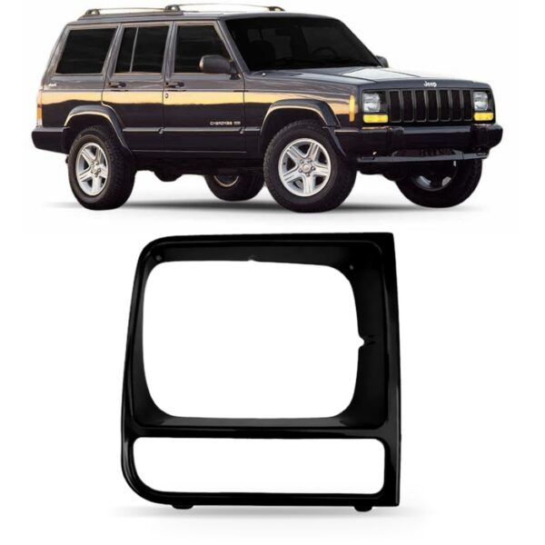 Aro Farol Cherokee Sport 1997 1998 1999 2000 2001 2002 Preto Lado Direito